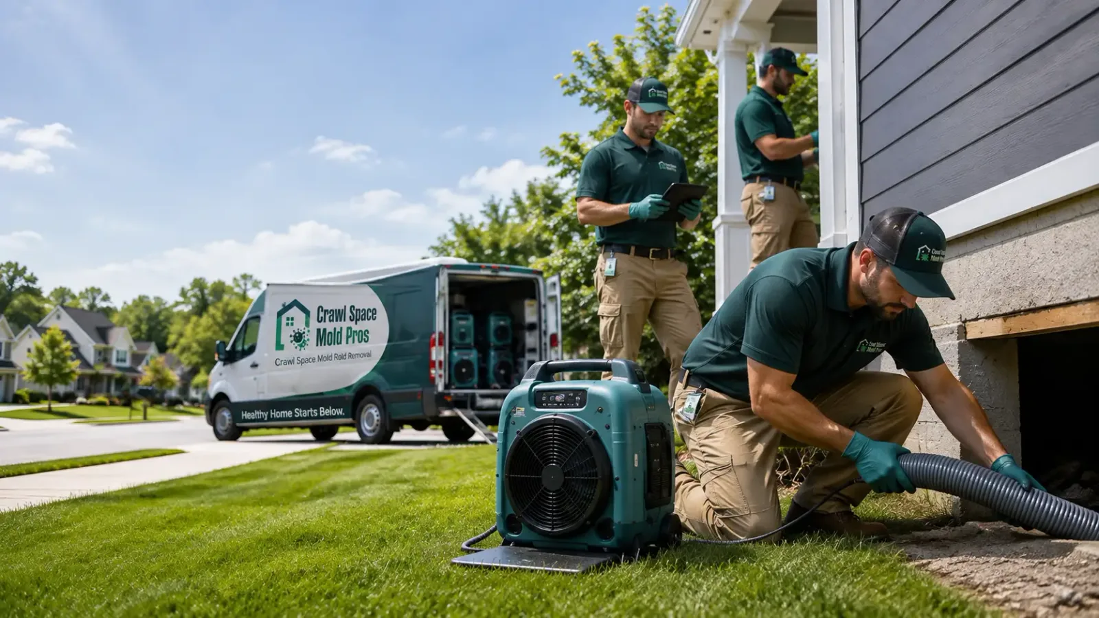 Crawl Space Mold Removal in St John, KS